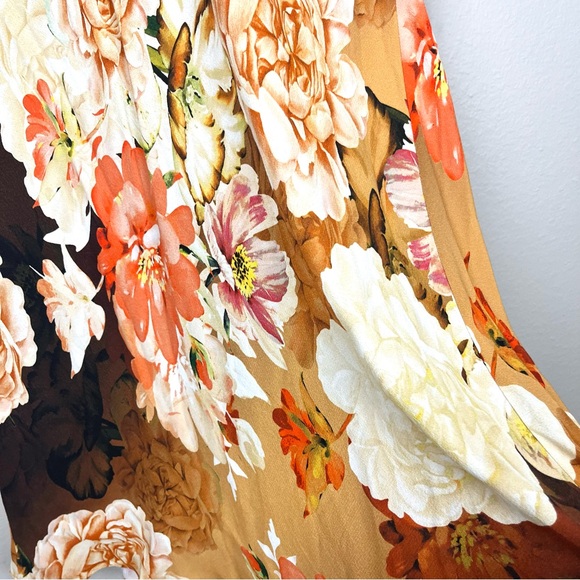 Favorite Daughter Gwen Floral Print Maxi Skirt in Sienna Brown/Gold/Cream - Picture 5 of 7